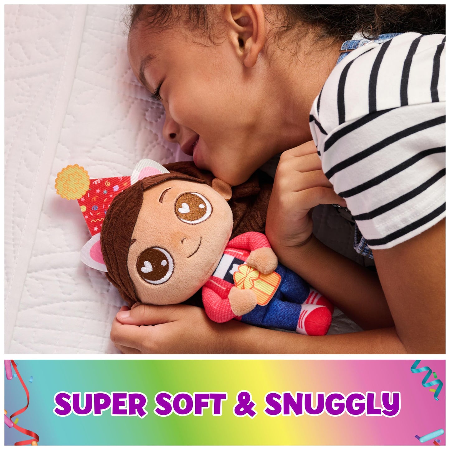 DreamWorks Gabby’s Dollhouse Celebration Series 9-Inch Gabby Girl Plush – Soft Toy for Kids 3+