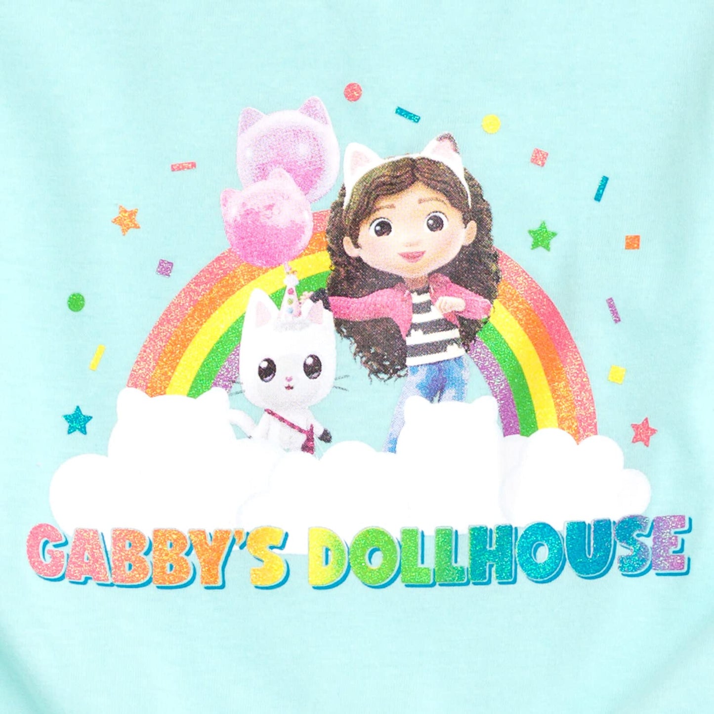 DREAMWORKS Gabby’s Dollhouse Gabby Pandy Paws Blue Tulle Dress – Size 6, Pull-On