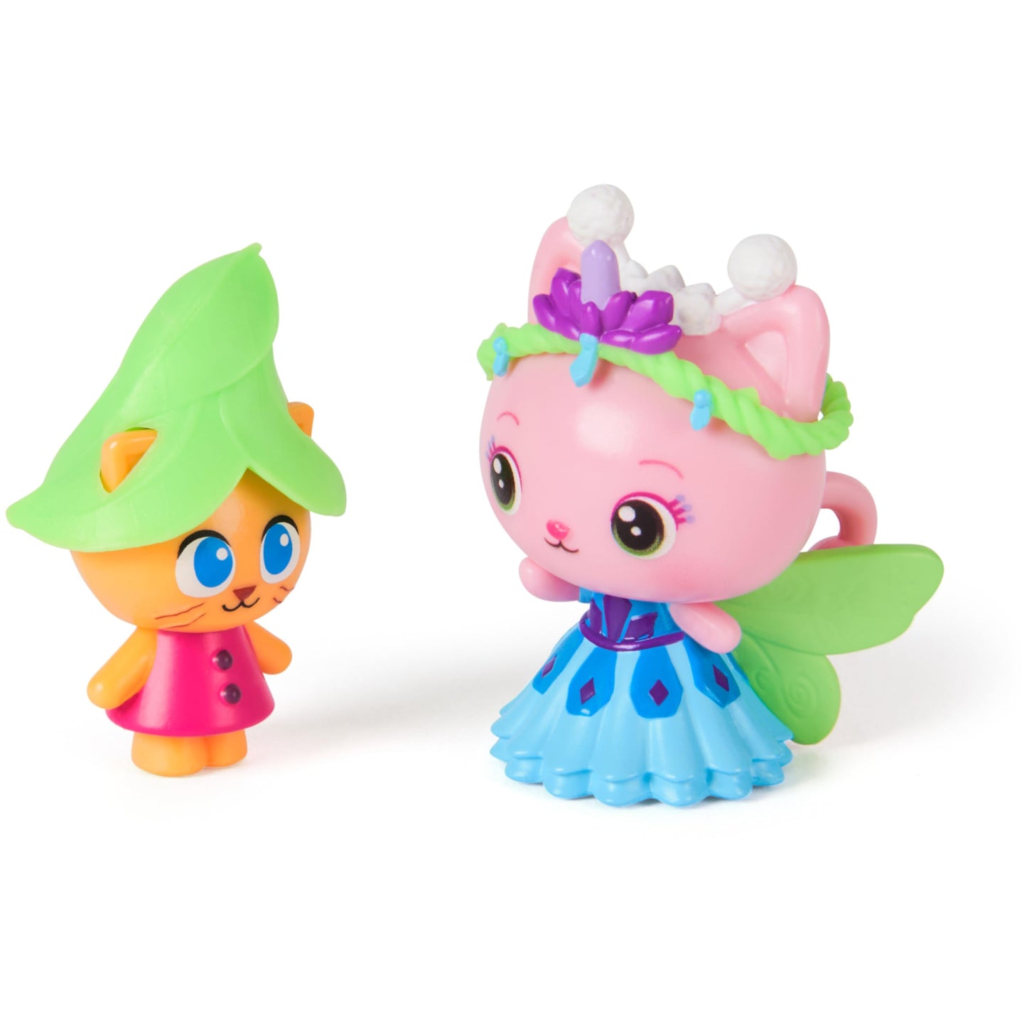 DREAMWORKS GABBY'S DOLLHOUSE: Queen Kitty Fairy & Kitten Gnome Figure Set with 2 Accessories for Ages 3+