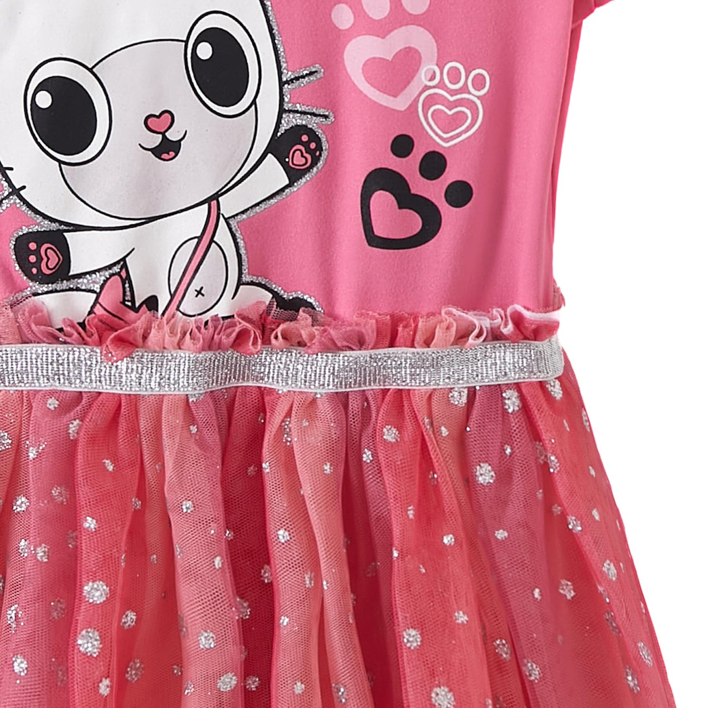 DreamWorks Gabby's Dollhouse Hooded Tulle Dress with Ears – Toddler & Big Kids