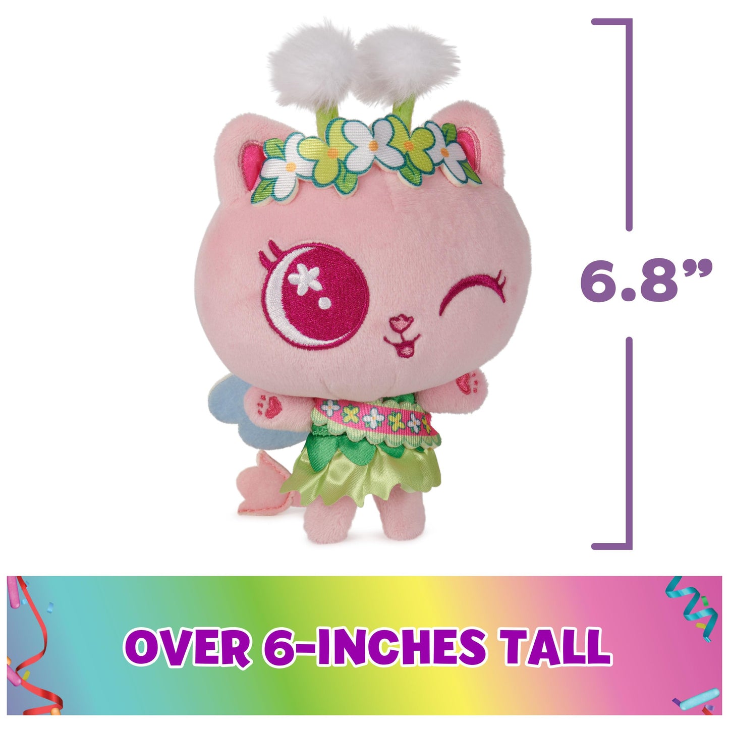 DreamWorks Gabby's Dollhouse Kitty Fairy Plush – 6-Inch Celebration Series