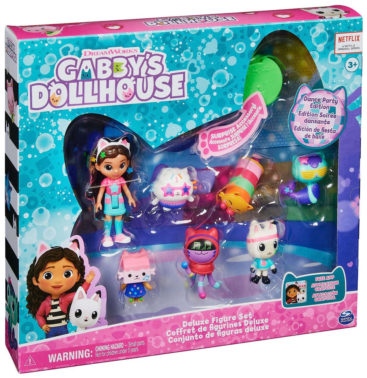 Gabby’s Dollhouse Dance Party Figure Set – 7 Figures, Dollhouse Delivery & Surprise Accessory | DreamWorks Gabby’s Dollhouse