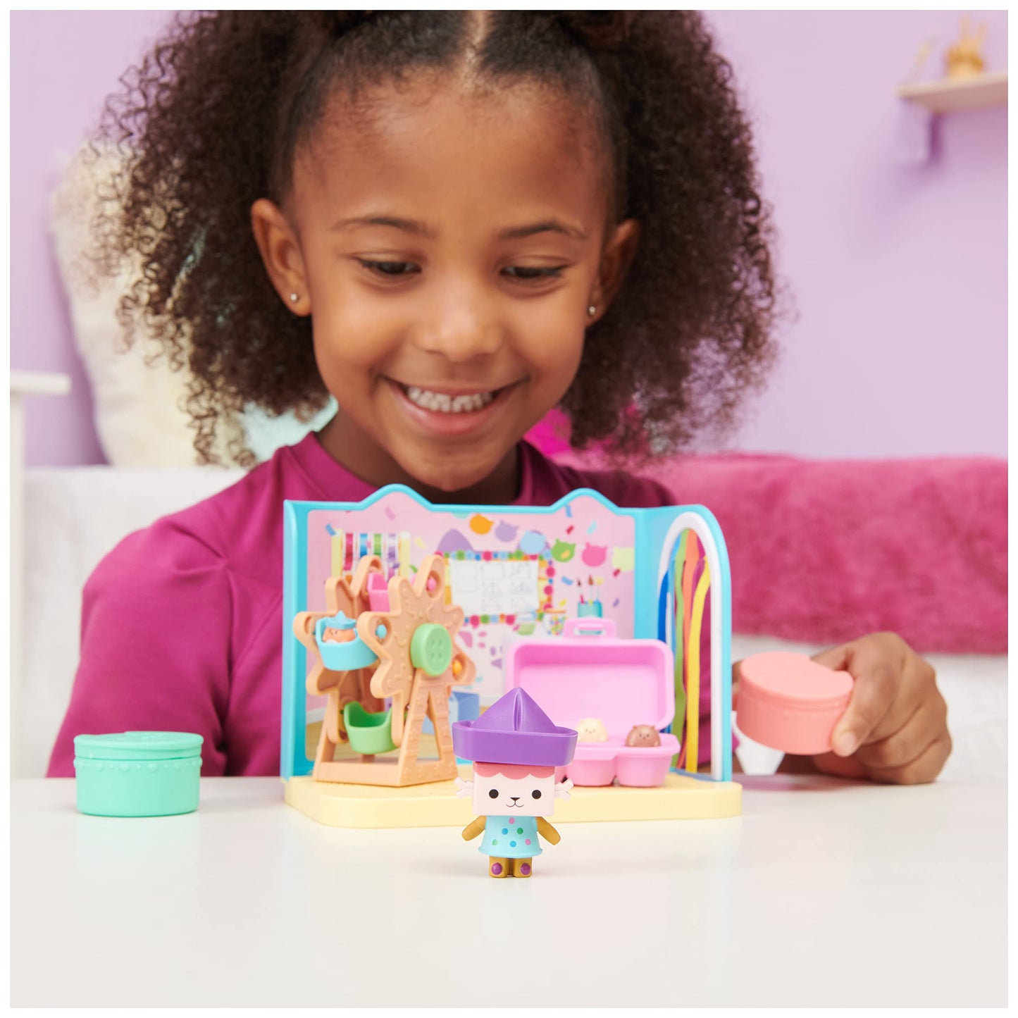 Gabby's Dollhouse Craft-a-riffic Baby Room Box – Cat Character & Surprises