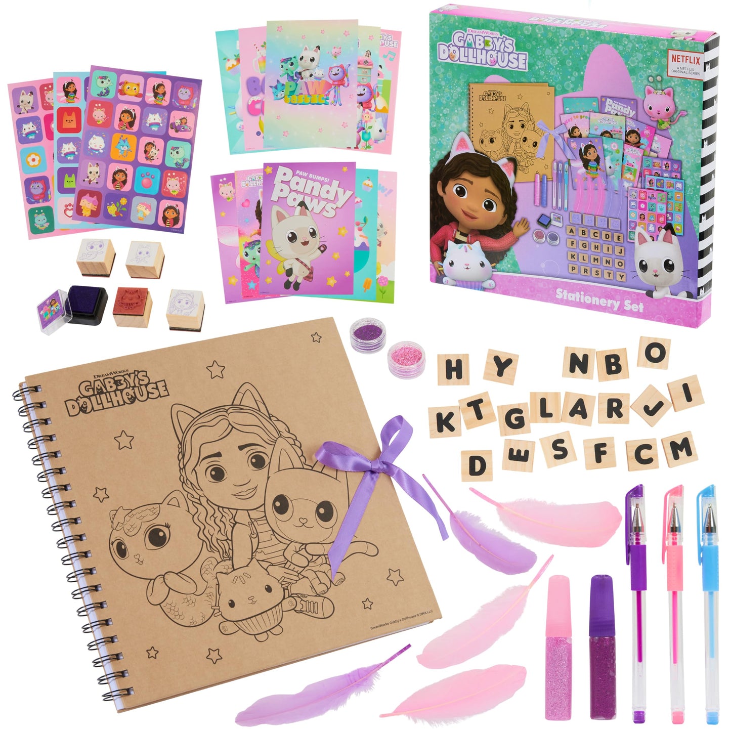 Gabby’s Dollhouse Scrapbook Kit for Kids | Creative Art Set by DREAMWORKS