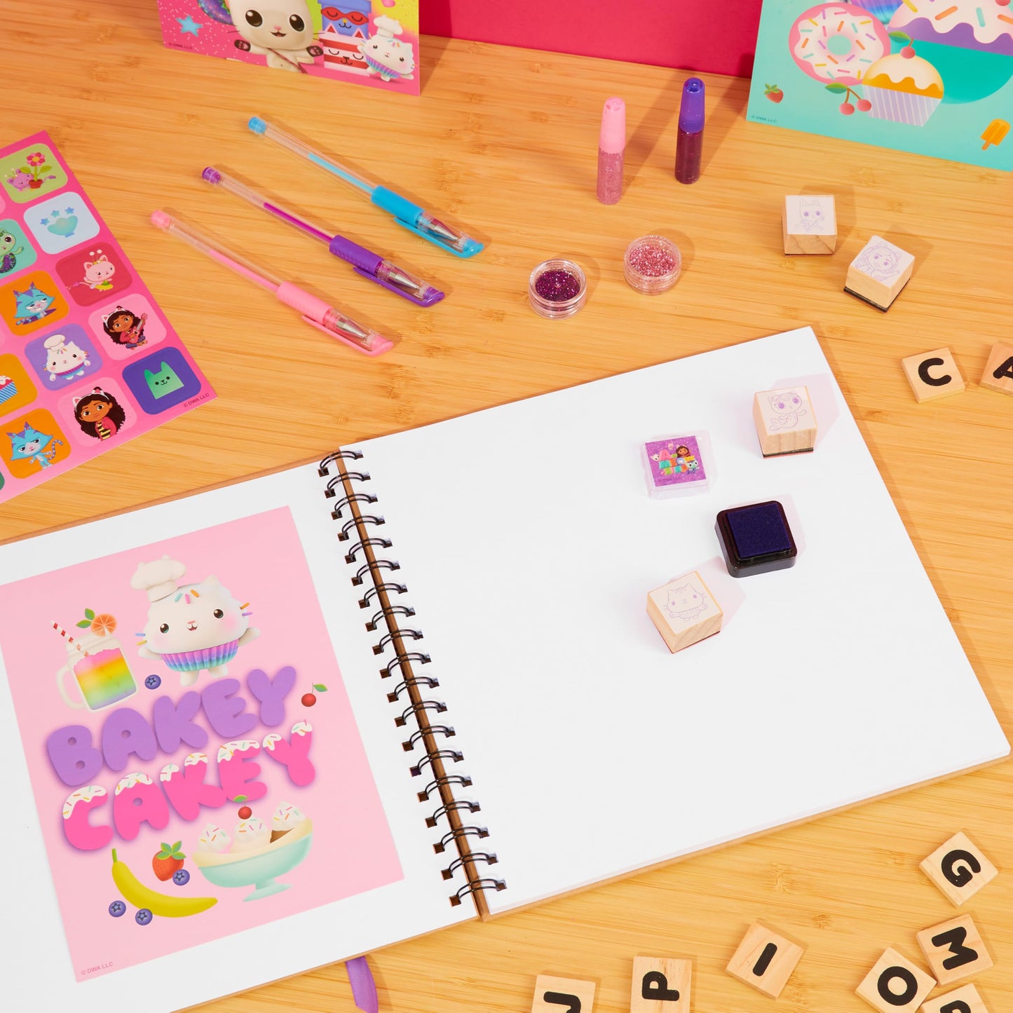 Gabby’s Dollhouse Scrapbook Kit for Kids | Creative Art Set by DREAMWORKS