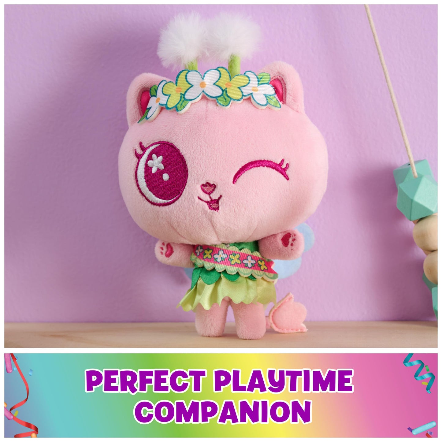 DreamWorks Gabby's Dollhouse Kitty Fairy Plush – 6-Inch Celebration Series