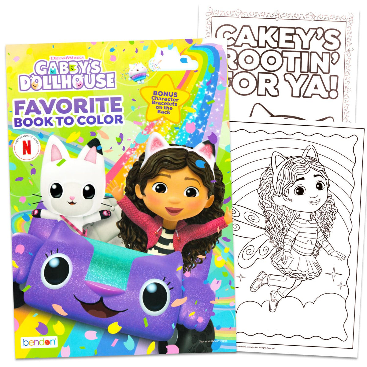 DreamWorks Gabby's Dollhouse Coloring & Activity Book Set – 32 Pages, Puzzles & More