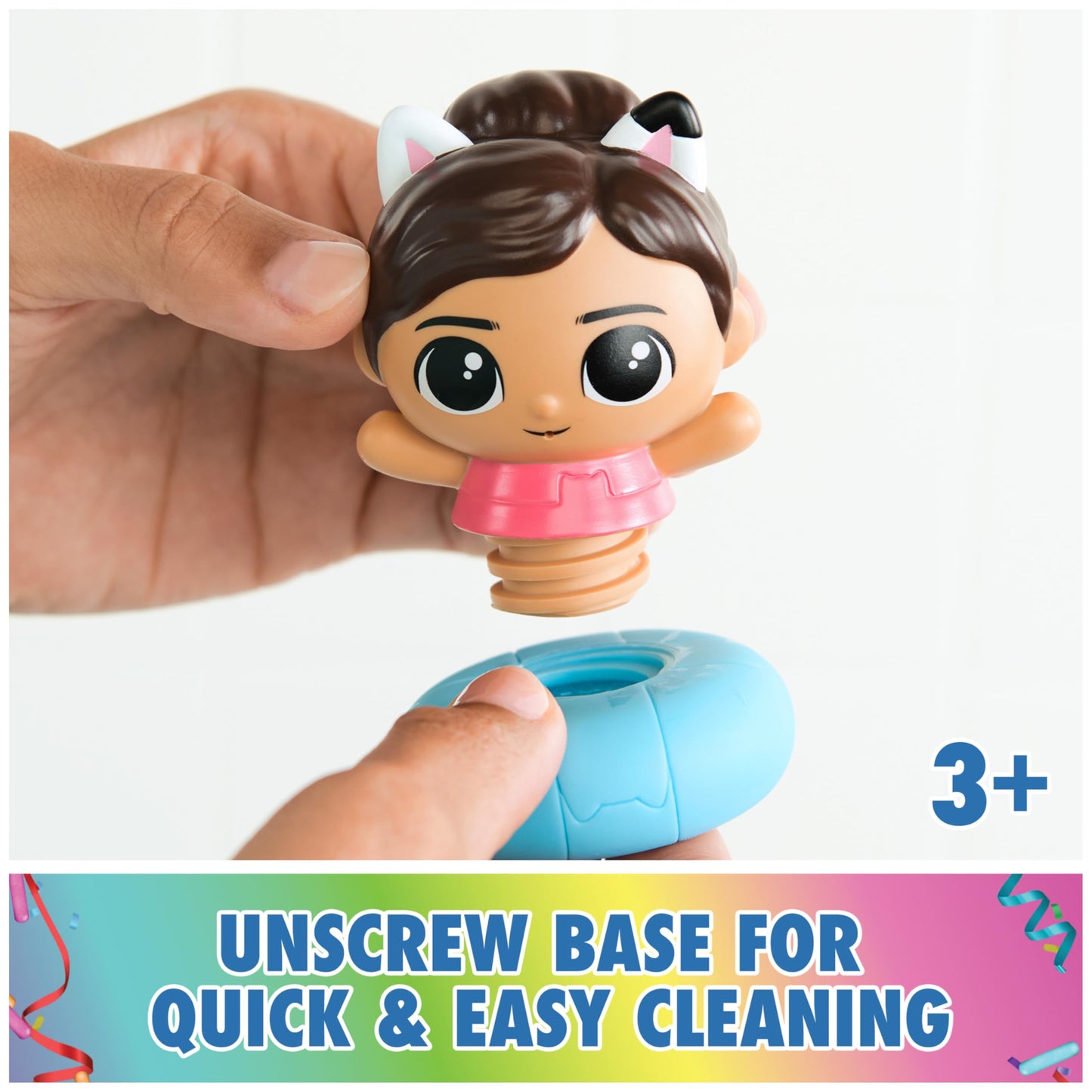 DreamWorks Gabby's Dollhouse Gabby & SS Mercat Bath Set – Floating Squirter & Cruise Ship Toy (Ages 3+)