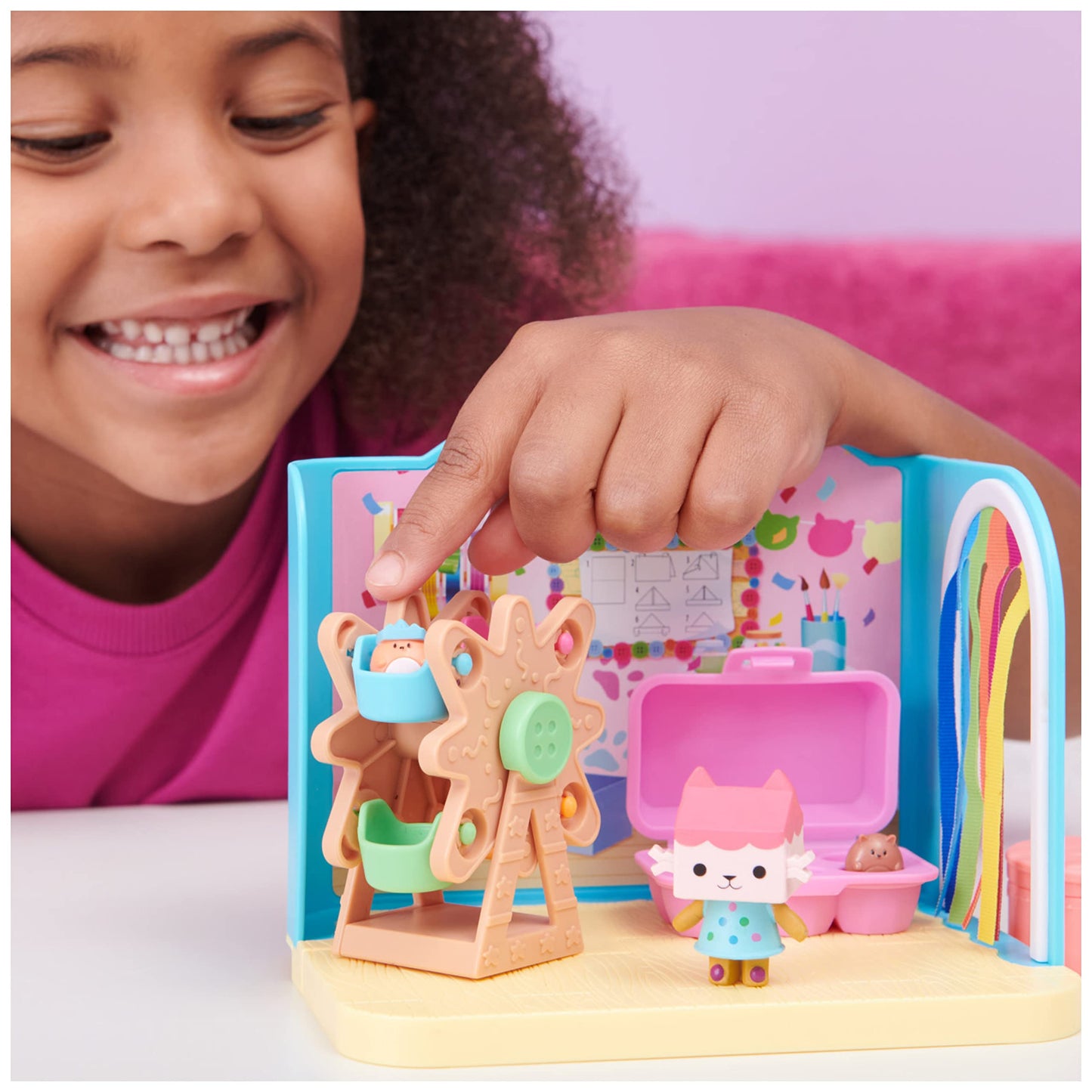 Gabby's Dollhouse Craft-a-riffic Baby Room Box – Cat Character & Surprises