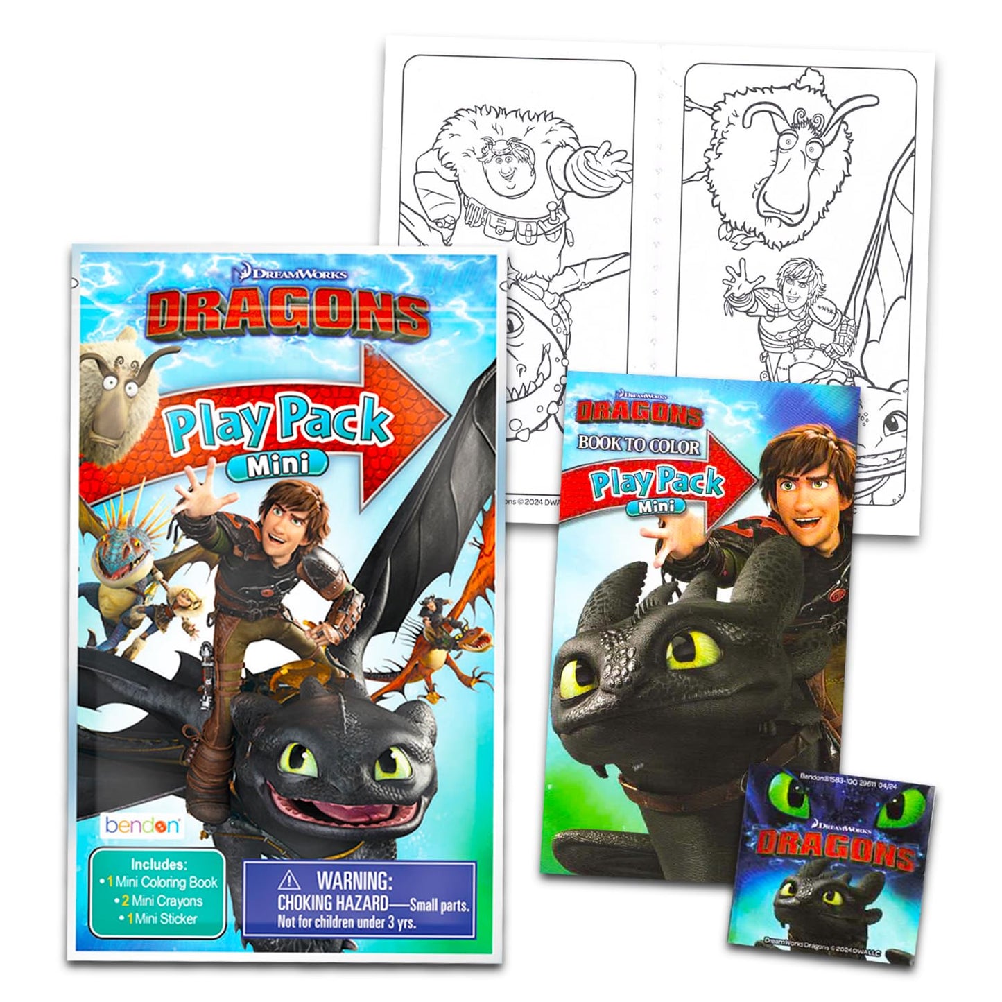 DreamWorks How to Train Your Dragon Coloring & Activity Book Bundle for Kids