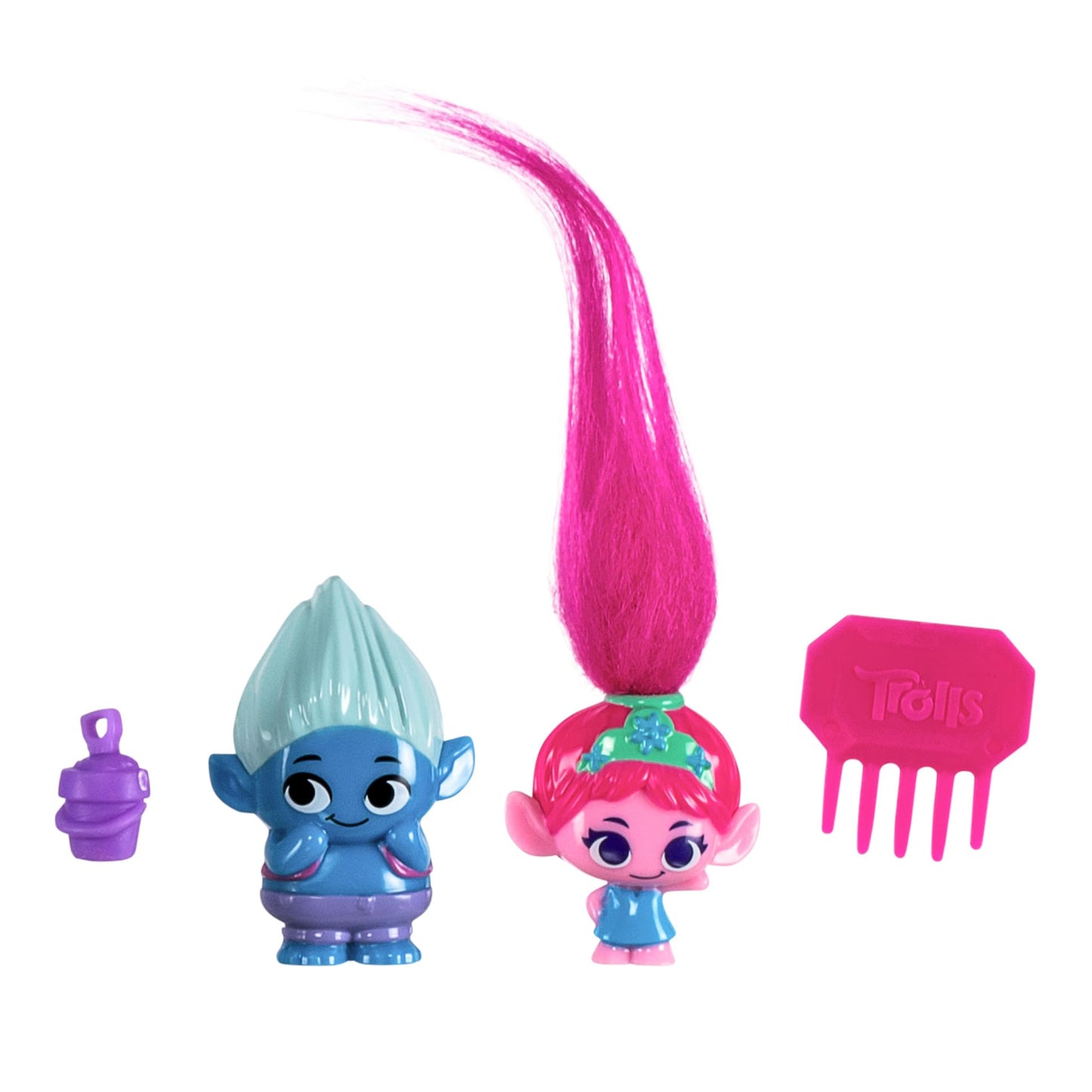 DREAMWORKS TROLLS Band Together Mineez 1.5-Inch Figures – 4-Pack Bundle (8 Figures, 100+ to Collect)