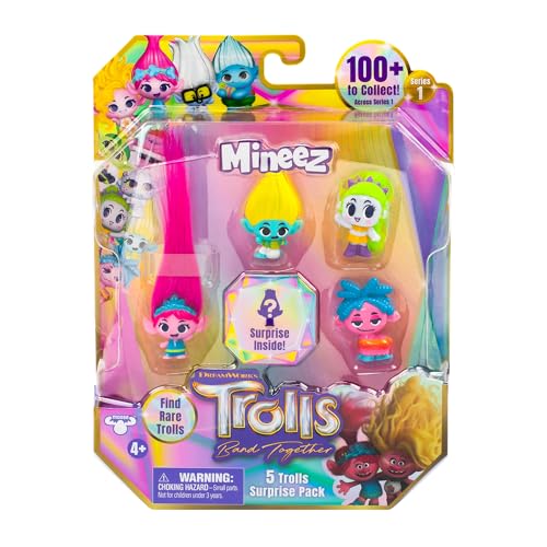 DREAMWORKS TROLLS Band Together Mineez 5 Trolls Surprise Pack – Styles May Vary
