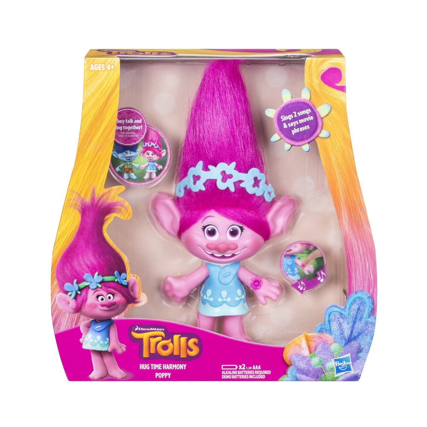 DreamWorks Trolls Poppy Hug Time Harmony Figure — Musical Singing Doll