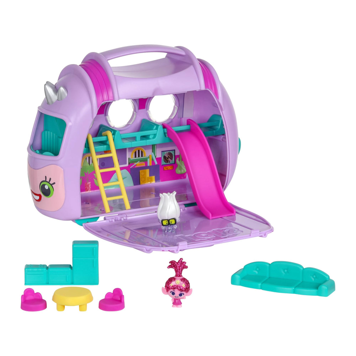 DREAMWORKS TROLLS Band Together Rhonda Play & Display Case | 10 pc Mineez – Amazon Exclusive