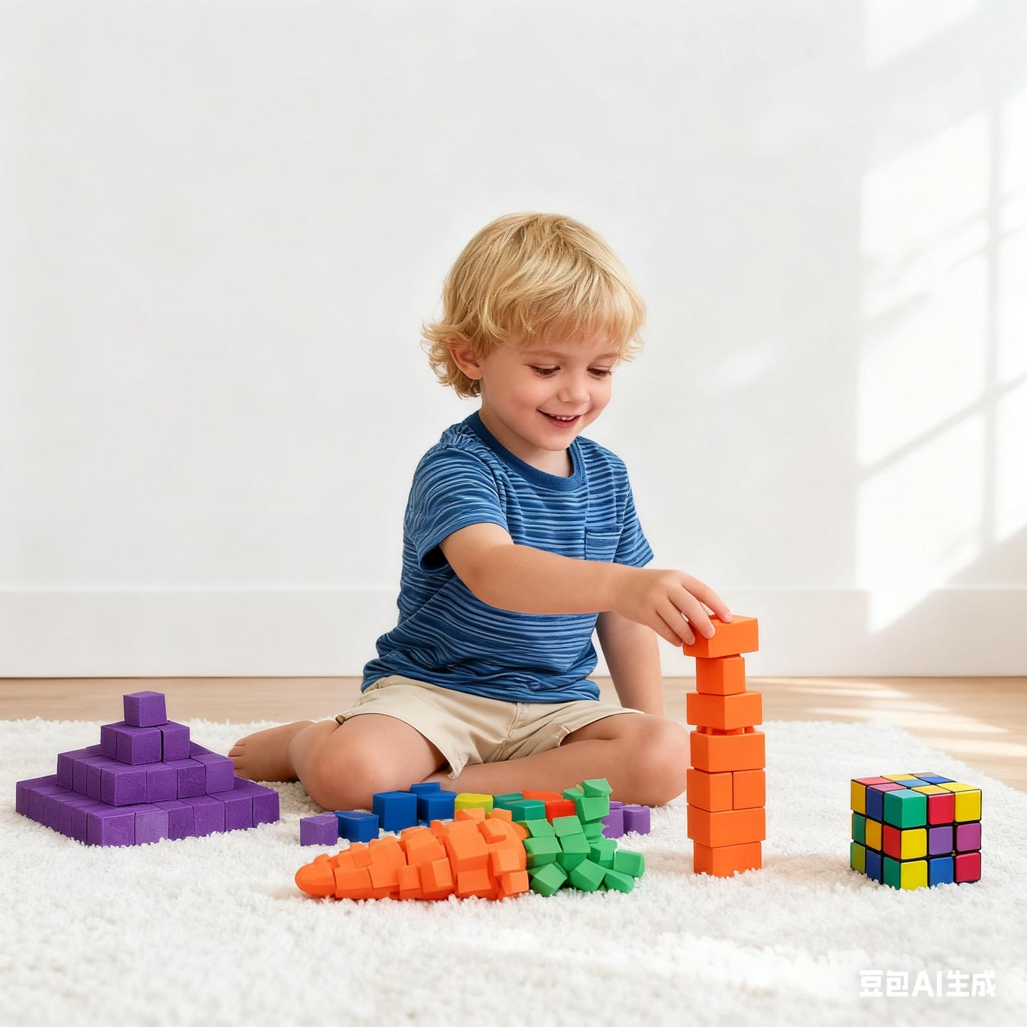 Dremung EVA Sticky Blocks - 130 Color Cube Putty for STEM & DIY Crafts