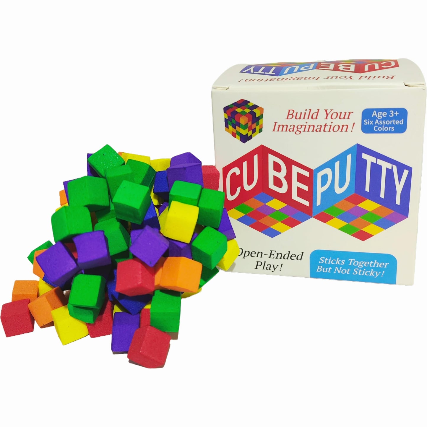 Dremung EVA Sticky Blocks - 130 Color Cube Putty for STEM & DIY Crafts
