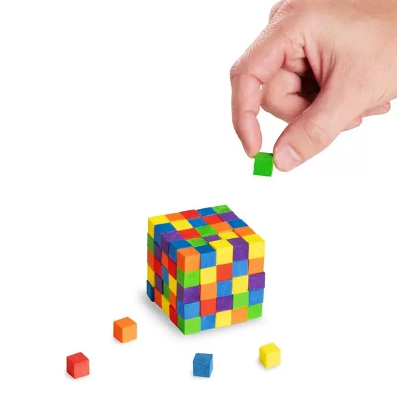 Dremung EVA Sticky Blocks - 130 Color Cube Putty for STEM & DIY Crafts