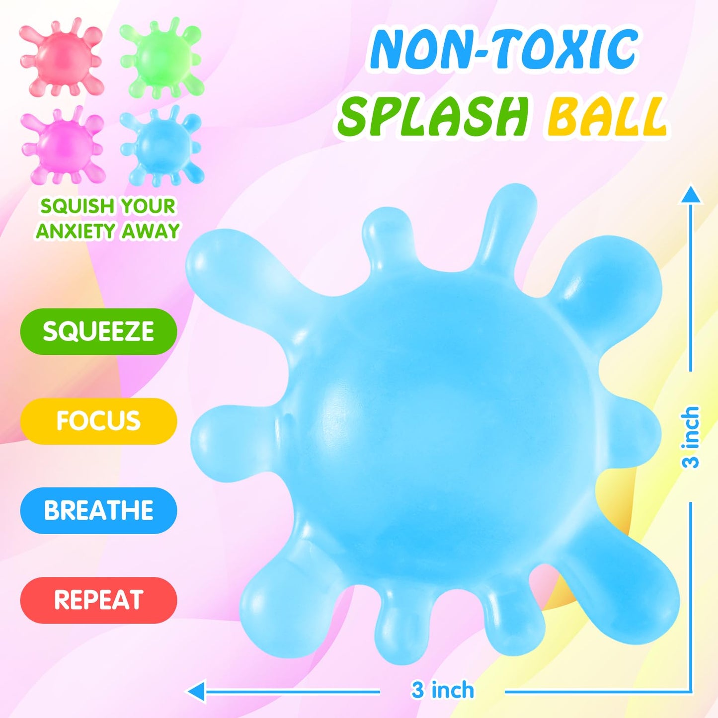 Drephere Fidget Stress Balls & Squishy Toys – Sensory Splat Toys for Kids & Adults