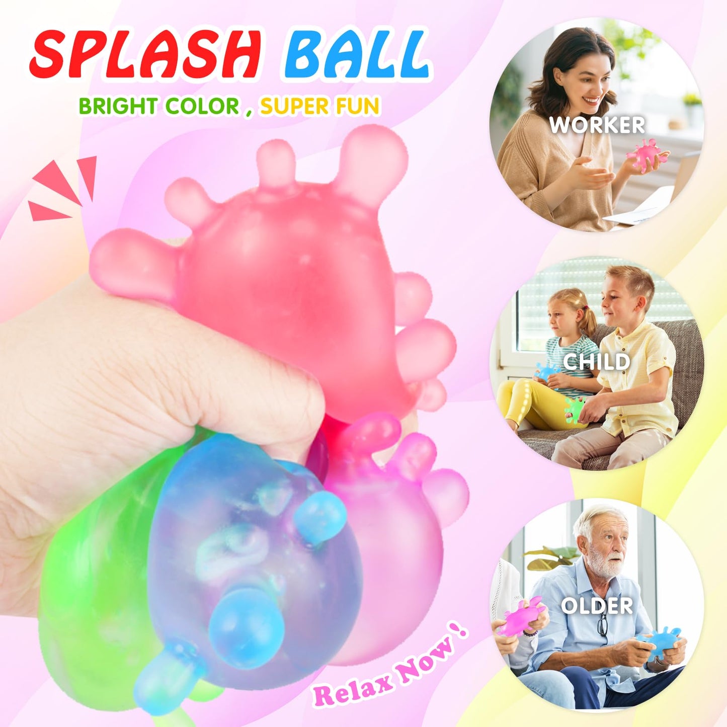 Drephere Fidget Toys: Stress Balls & Squishy Sensory Toys for Focus and Fun