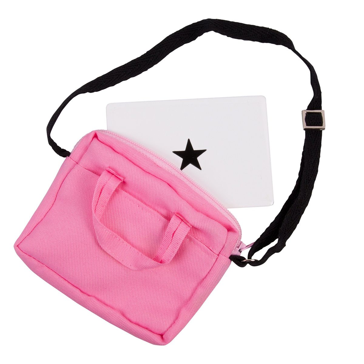 Dress Along Dolly Metal Laptop with Pink Carrying Bag for 18-Inch Dolls – Durable Doll Computer Gift Set
