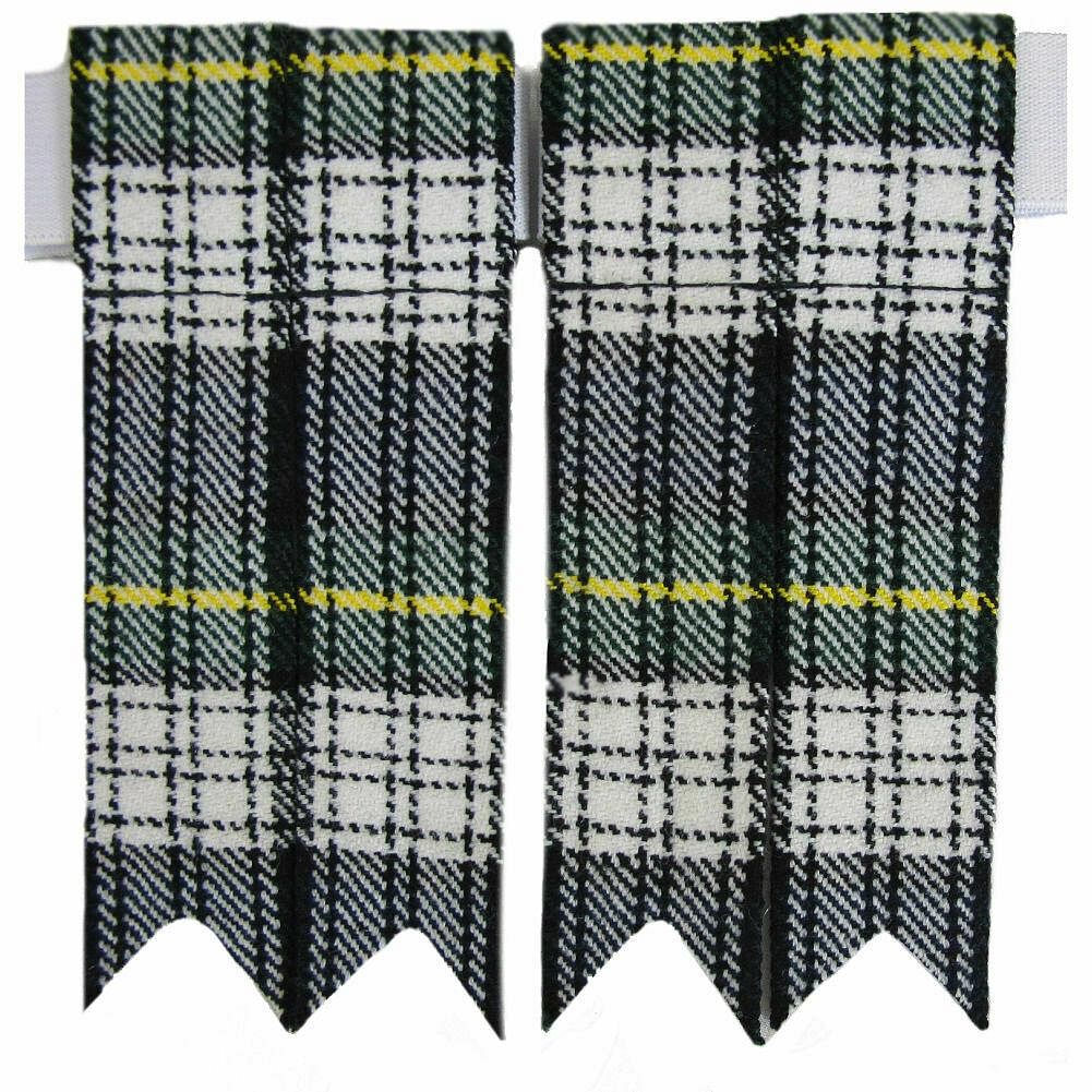 Dress Gordon Scottish Kilt Hose Sock Flashes Garter Pointed Highland Wear