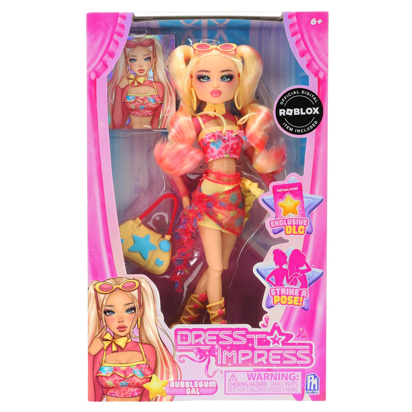Dress To Impress Bubblegum Gal Fashion Doll — Series 1 Wave 1 | 11.5-Inch Articulated Figure