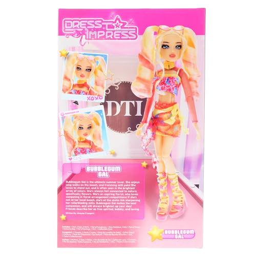 Dress To Impress Bubblegum Gal Fashion Doll — Series 1 Wave 1 | 11.5-Inch Articulated Figure