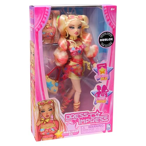 Dress To Impress Bubblegum Gal Fashion Doll — Series 1 Wave 1 | 11.5-Inch Articulated Figure