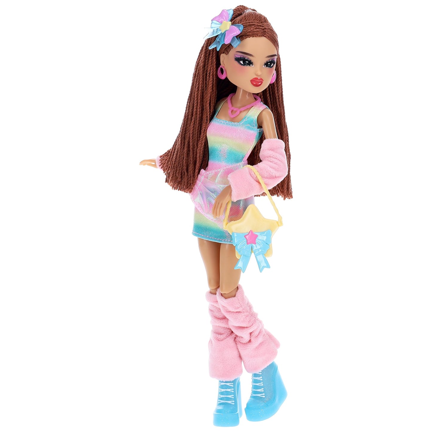 Dress To Impress Stardust Softie Fashion Doll – Sparkling Starry Outfit, Posing Articulation, Roblox DLC