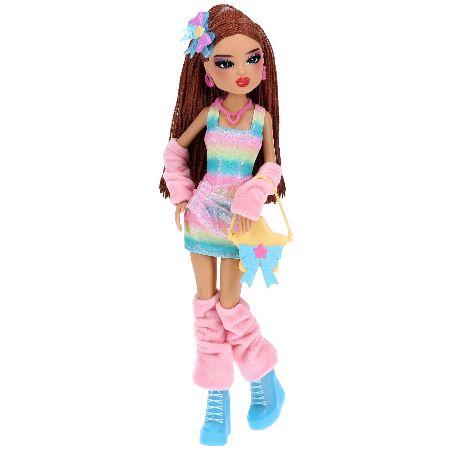 Dress To Impress Stardust Softie Fashion Doll – Sparkling Starry Outfit, Posing Articulation, Roblox DLC