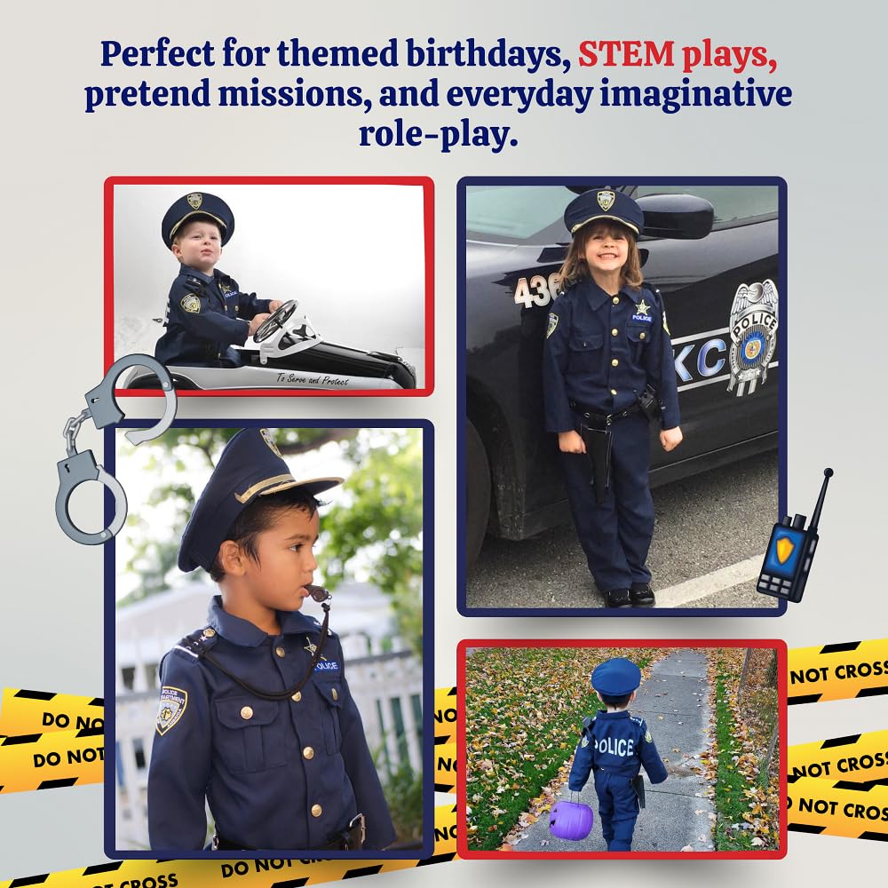 Deluxe Police Costume Set - Small 4-6 | Dress Up America