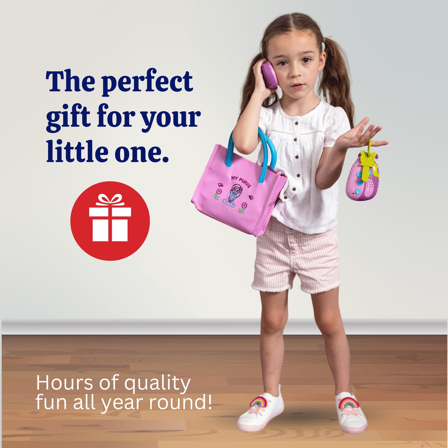 Dress Up America Toddler Purse – Pretend Play Set for Girls Aged 1–3