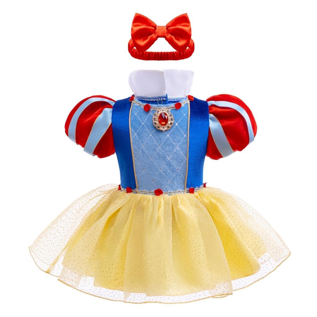Dressy Daisy Baby Girls Princess Costume Romper with Headband - 18-24 Months