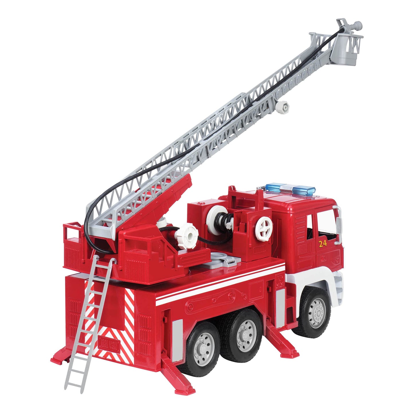 Driven by Battat 18-Inch Fire Truck – Lights & Sounds, Extending Ladder (3+)