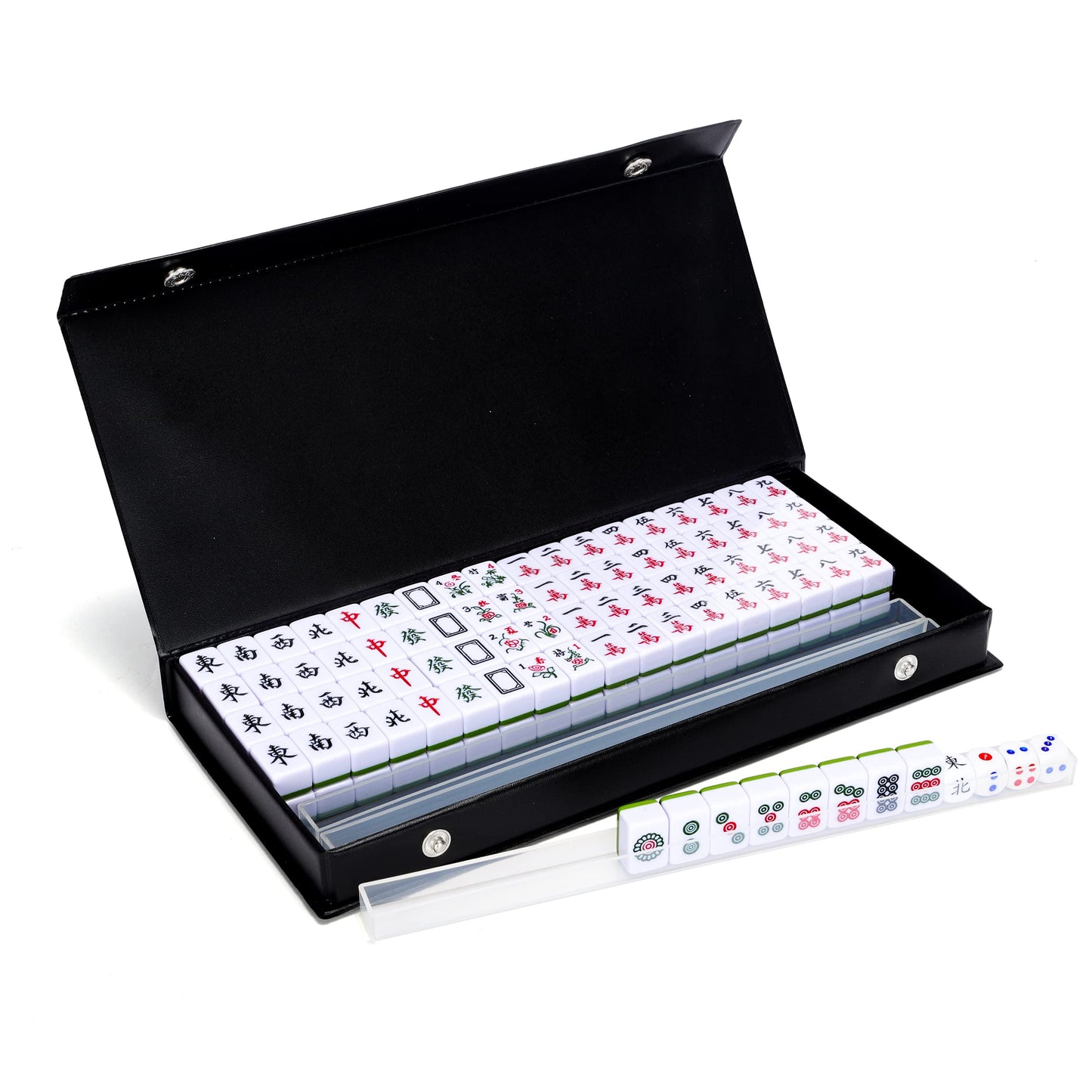 Drizzle Pink Travel Mini Mahjong Set – Portable 146 Tiles for Beginners