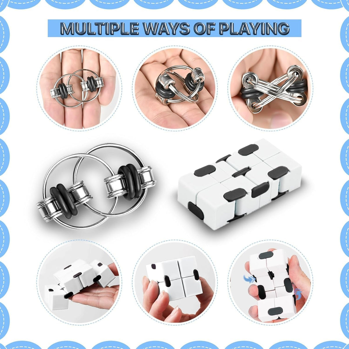 Dr.Kbder 5pc Fidget Toy Set – Easter Basket Stuffers for Teens & Adults | Sensory ADHD Pack
