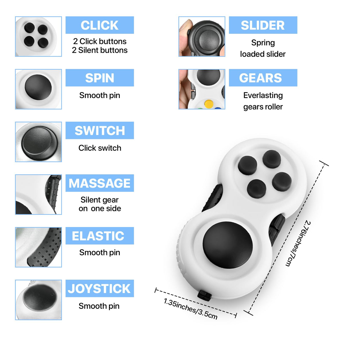 Dr.Kbder 5pc Fidget Toy Set – Easter Basket Stuffers for Teens & Adults | Sensory ADHD Pack
