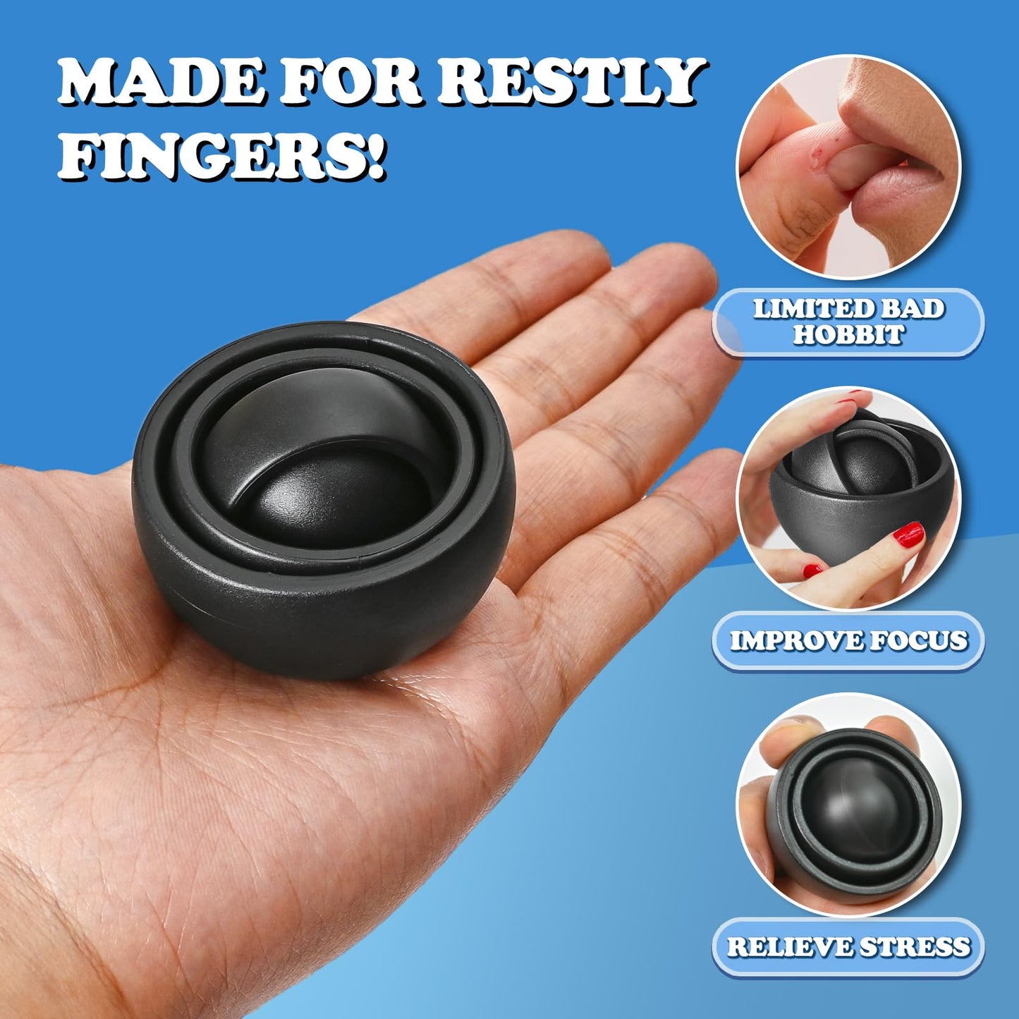Dr.Kbder Fidget Spinner 2-Pack – Sensory Desk Toy for Focus & Calm