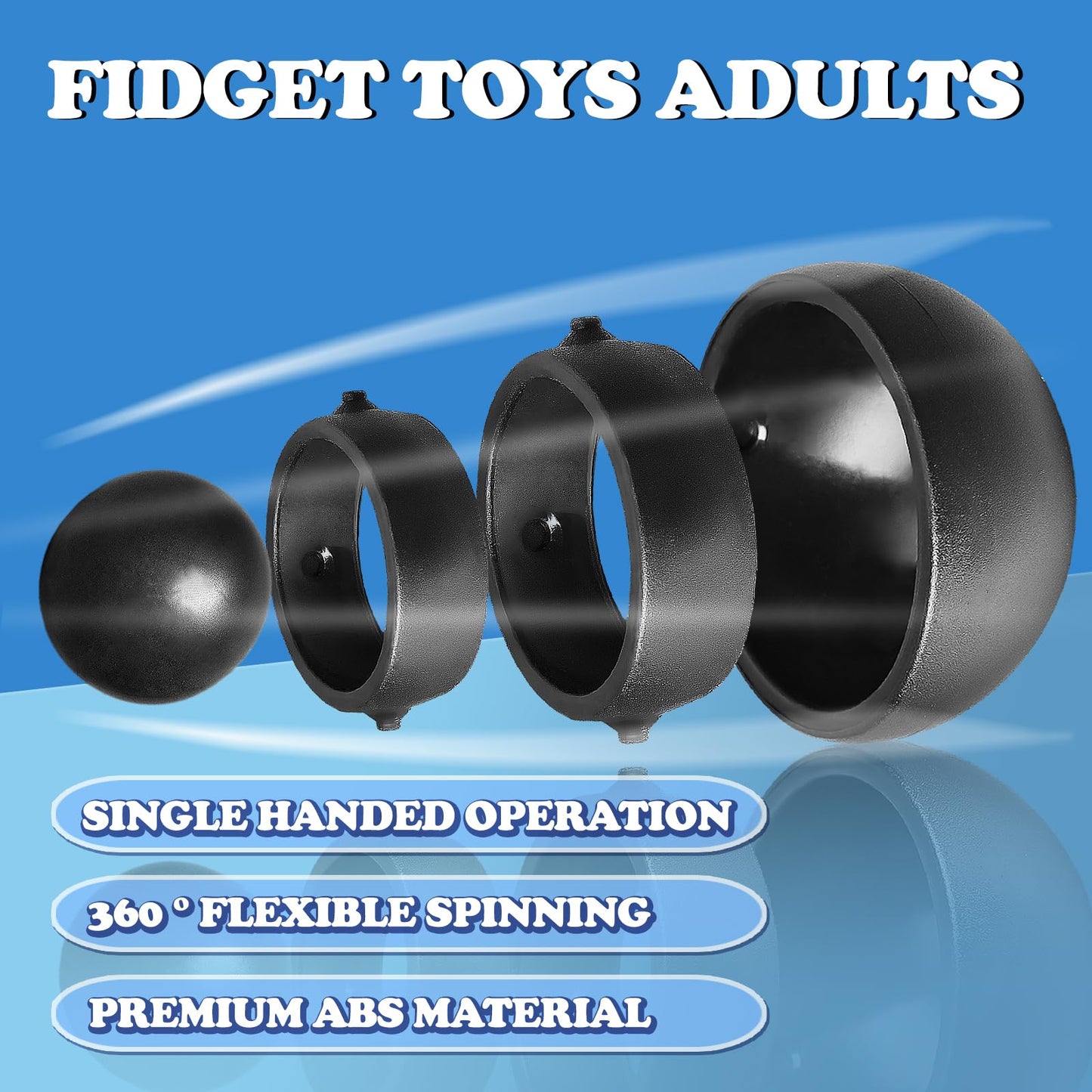 Dr.Kbder Fidget Spinner 2-Pack – Sensory Desk Toy for Focus & Calm