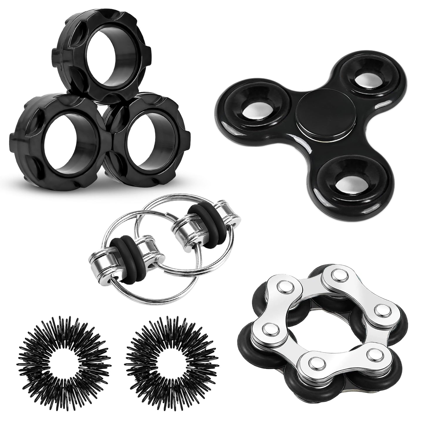 Dr.Kbder Fidget Toys Adults Pack 6‑Piece – Stress Relief, Focus & Breaks