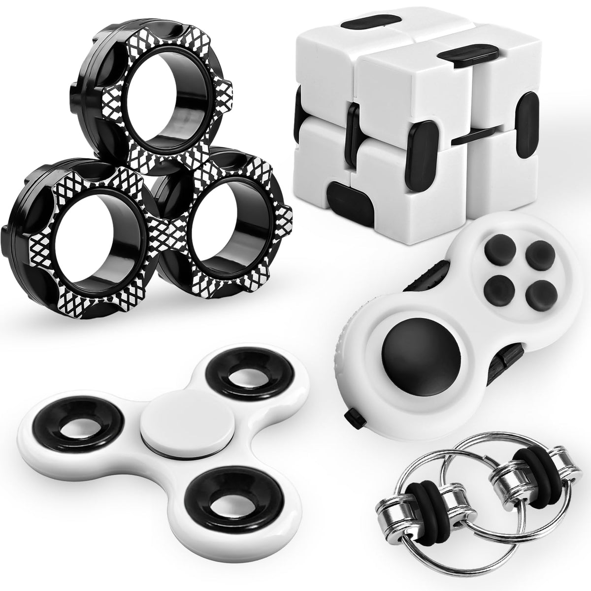 Dr.Kbder 5pc Fidget Toy Set – Easter Basket Stuffers for Teens & Adults | Sensory ADHD Pack