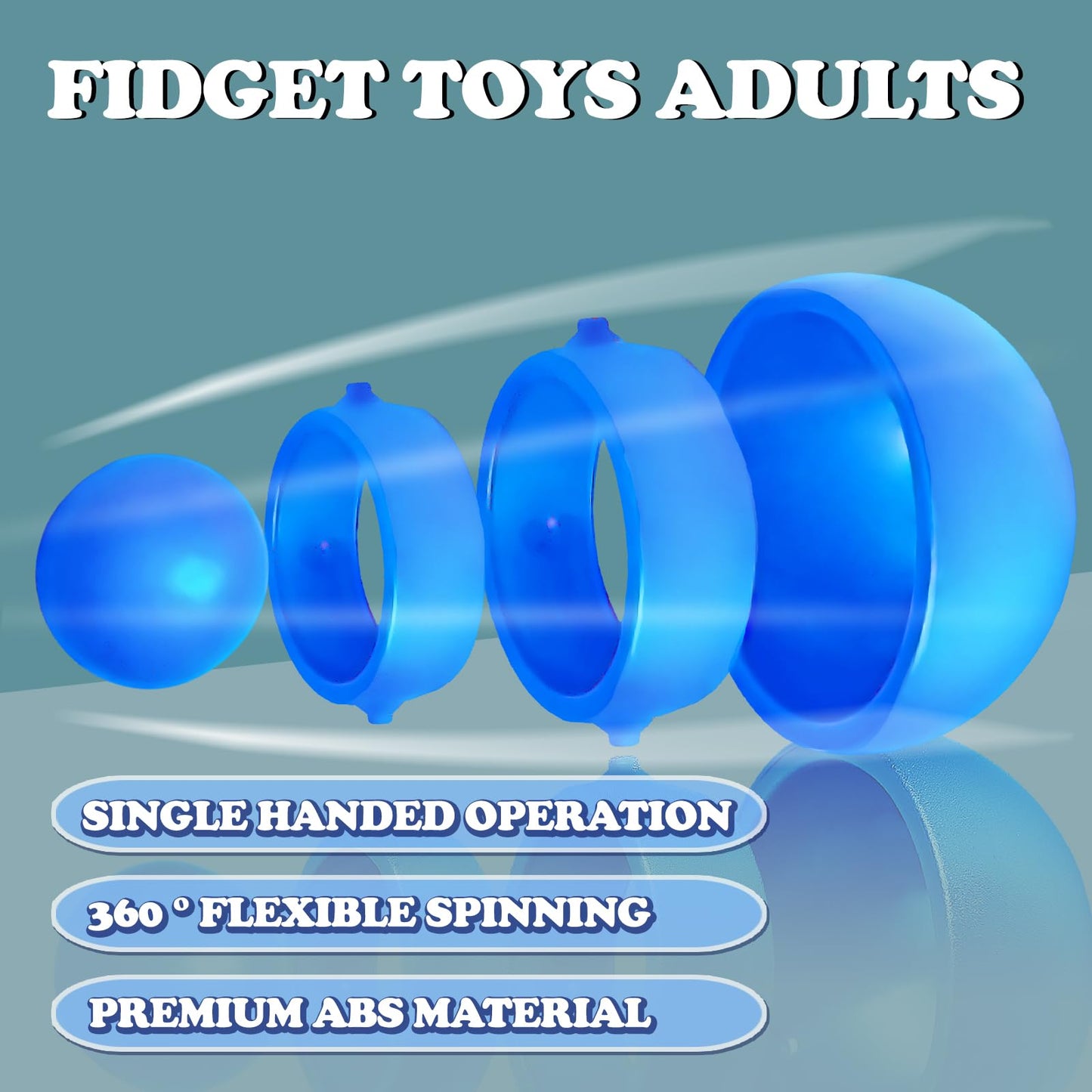 Dr.Kbder Fidget Toys Adults 2 PCs – Sensory Figette Spinners for Focus & Calm