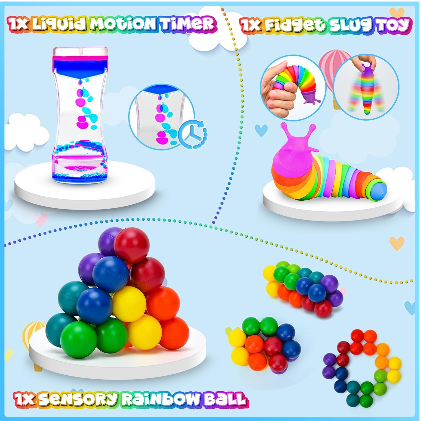 Dr.Kbder 15-Pack Fidget Toys for Kids | Sensory, ADHD & Autism Friendly Classroom Pack