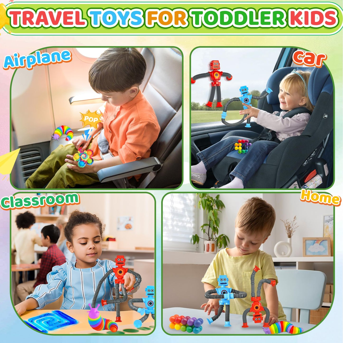 Dr.Kbder 6-Pack Sensory Autism Toys for Toddlers – Easter Basket Stuffers, Travel & Classroom Fidgets