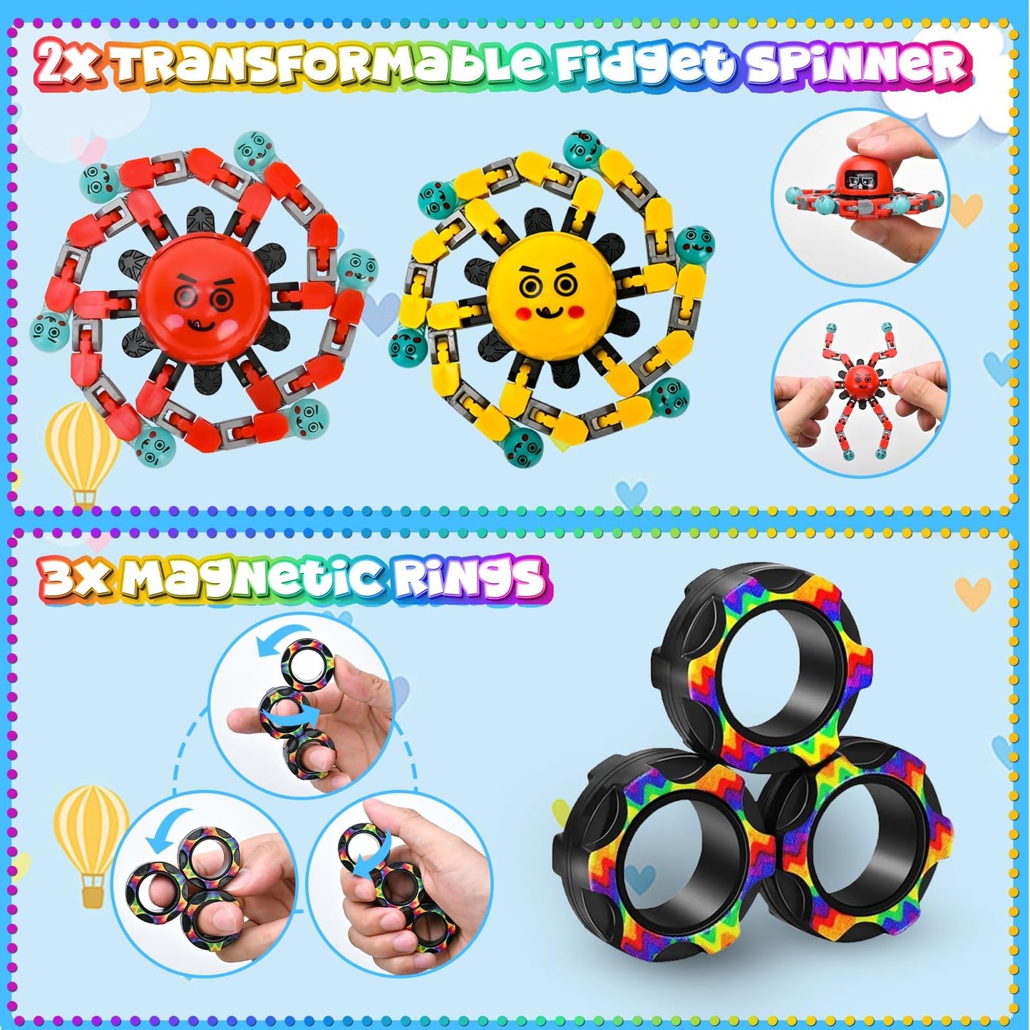 Dr.Kbder 15-Pack Fidget Toys for Kids | Sensory, ADHD & Autism Friendly Classroom Pack