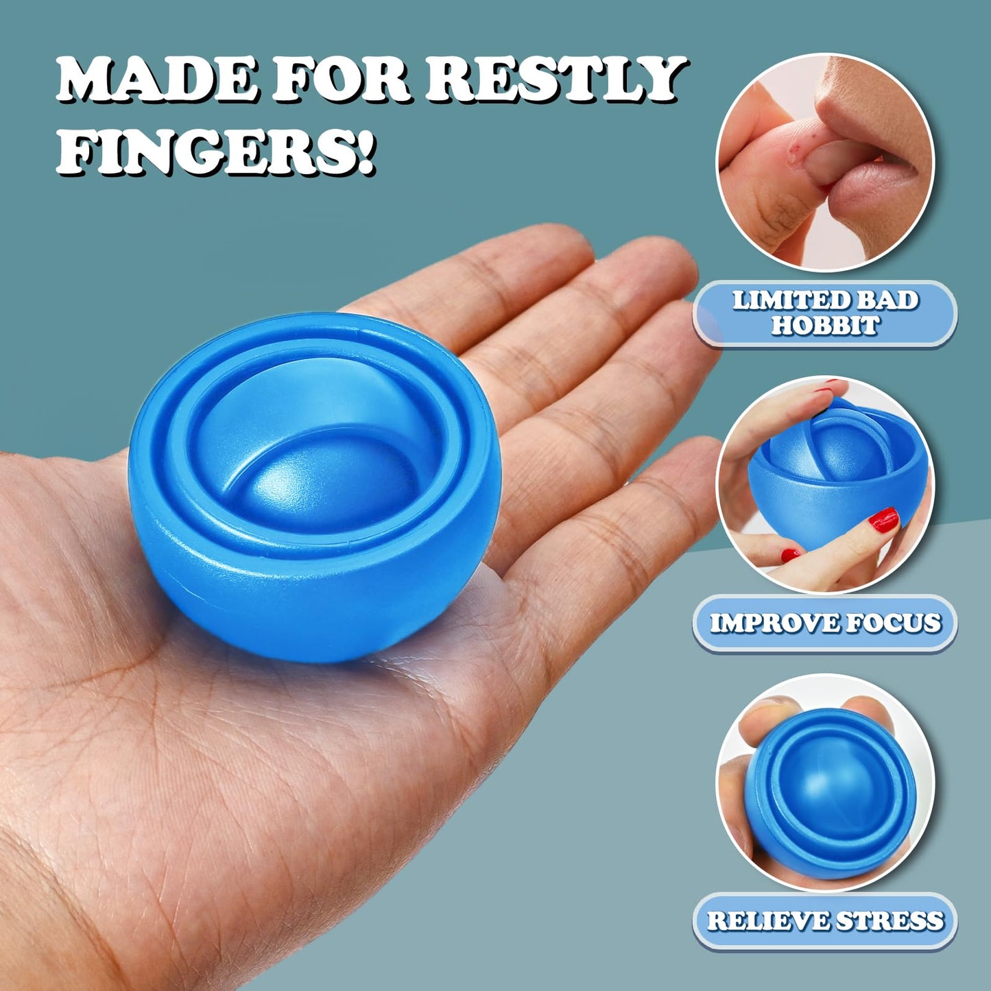 Dr.Kbder Fidget Toys Adults 2 PCs – Sensory Figette Spinners for Focus & Calm