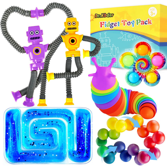 Dr.Kbder 6-Pack Sensory Autism Toys for Toddlers – Easter Basket Stuffers, Travel & Classroom Fidgets