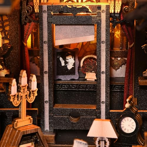DROICC Book Nook Kit: Goth Castle 3D Puzzle with LED Lights