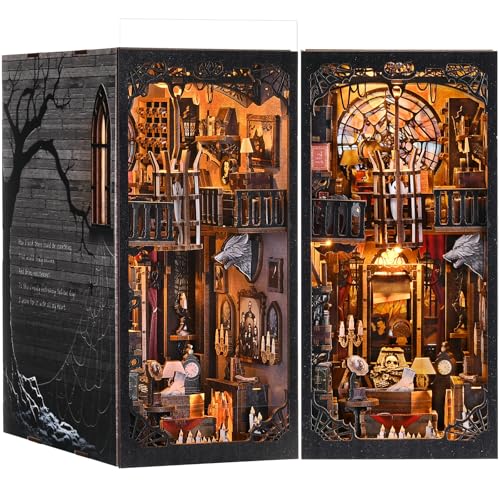 DROICC Book Nook Kit: Goth Castle 3D Puzzle with LED Lights