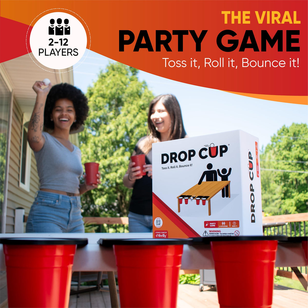 Drop Cup Clip Table Pong Game – Easy Clip-On Party Fun for All Ages